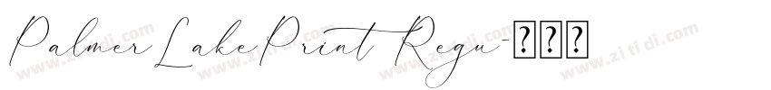 PalmerLakePrint Regu字体转换